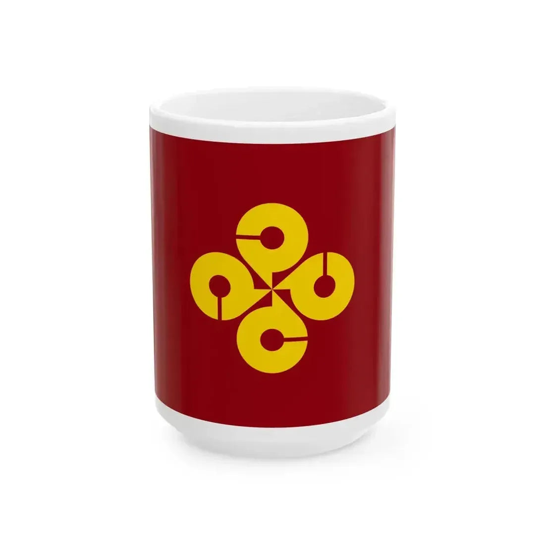 Flag of Shimane Prefecture Japan - White Coffee Mug 15oz - Go Mug Yourself