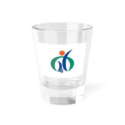Flag of Shimanto-town Kochi (Japan) Shot Glass 1.5oz 1.5oz - Go Mug Yourself
