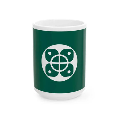 Flag of Shimoda Shizuoka (Japan) White Coffee Mug 15oz - Go Mug Yourself
