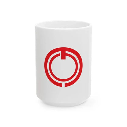 Flag of Shimosuwa Nagano (Japan) White Coffee Mug 15oz - Go Mug Yourself