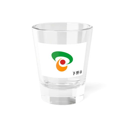 Flag of Shimotsuke Tochigi (Japan) Shot Glass 1.5oz 1.5oz - Go Mug Yourself