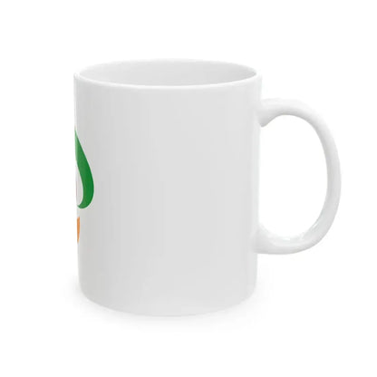 Flag of Shimotsuke Tochigi no text (Japan) White Coffee Mug - Go Mug Yourself