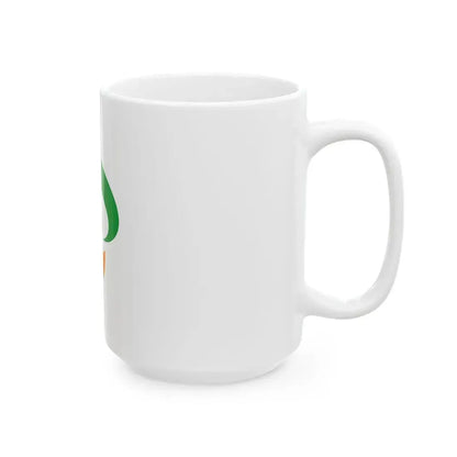 Flag of Shimotsuke Tochigi no text (Japan) White Coffee Mug - Go Mug Yourself