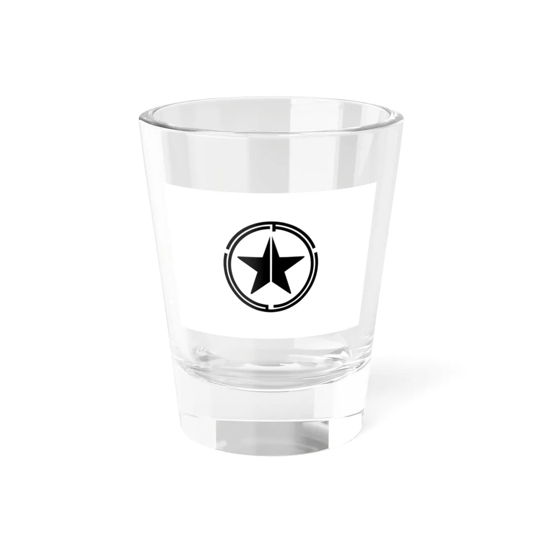 Flag of Shimoyubetsu Hokkaido 1937-1953 (Japan) Shot Glass 1.5oz 1.5oz - Go Mug Yourself