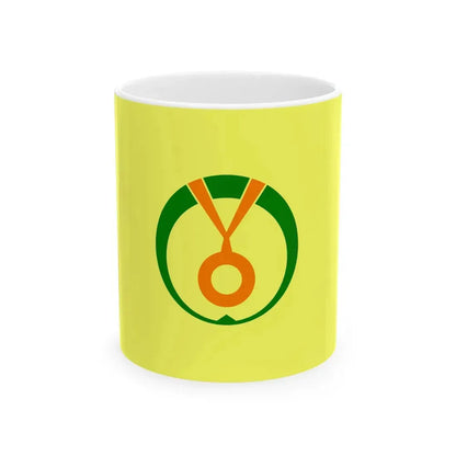 Flag of Shimukappu Hokkaido (Japan) White Coffee Mug 11oz - Go Mug Yourself