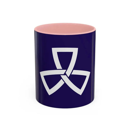 Flag of Shinagawa Tokyo Japan - Accent Coffee Mug 11oz Pink - Go Mug Yourself