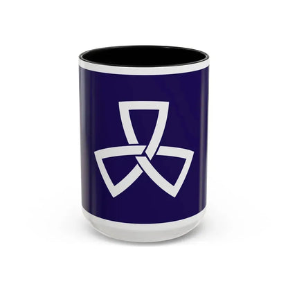 Flag of Shinagawa Tokyo Japan - Accent Coffee Mug 15oz Black - Go Mug Yourself