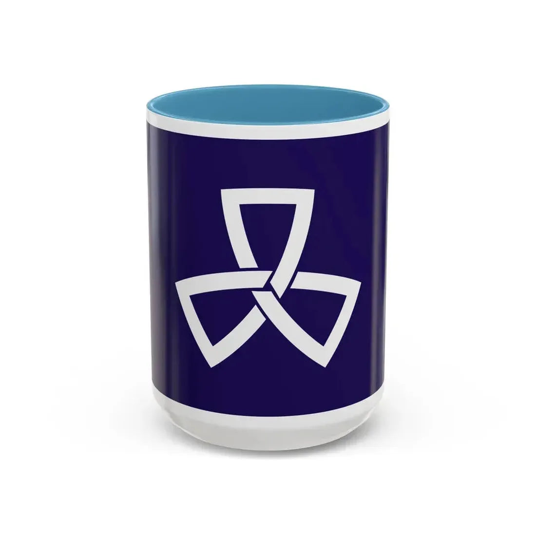 Flag of Shinagawa Tokyo Japan - Accent Coffee Mug 15oz Light Blue - Go Mug Yourself