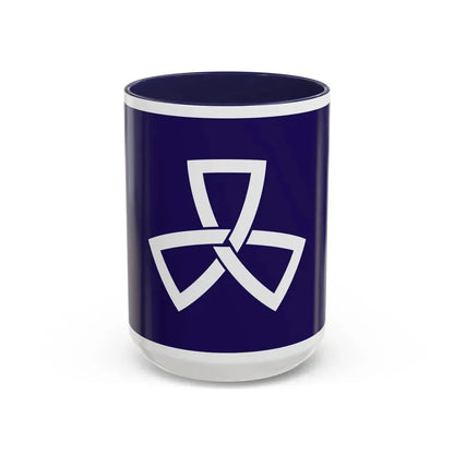 Flag of Shinagawa Tokyo Japan - Accent Coffee Mug 15oz Navy - Go Mug Yourself