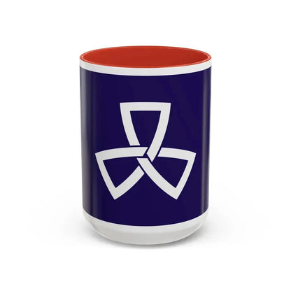 Flag of Shinagawa Tokyo Japan - Accent Coffee Mug 15oz Red - Go Mug Yourself