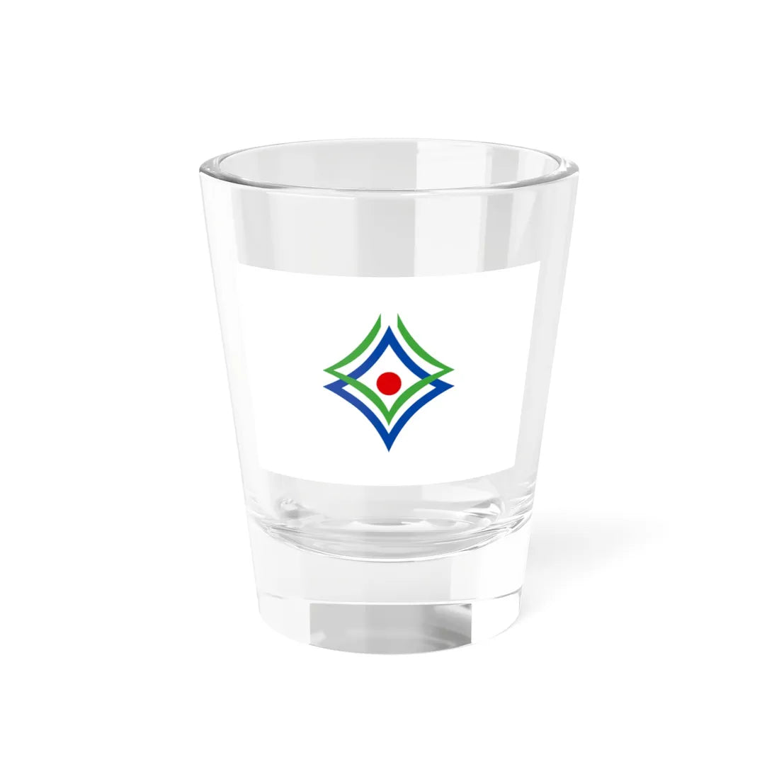 Flag of Shinhidaka Hokkaido (Japan) Shot Glass 1.5oz 1.5oz - Go Mug Yourself