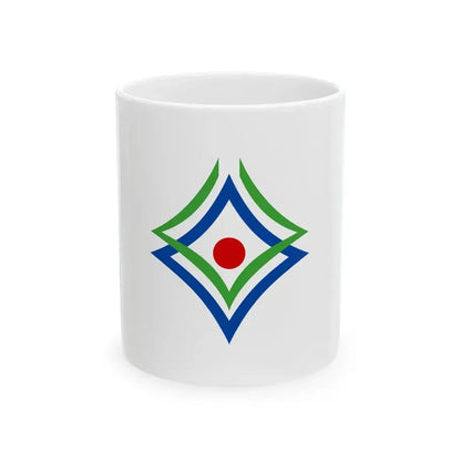 Flag of Shinhidaka Hokkaido (Japan) White Coffee Mug 11oz - Go Mug Yourself