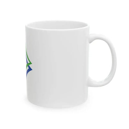 Flag of Shinhidaka Hokkaido (Japan) White Coffee Mug - Go Mug Yourself