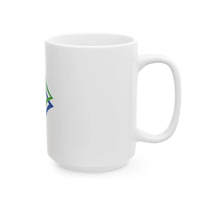 Flag of Shinhidaka Hokkaido (Japan) White Coffee Mug - Go Mug Yourself
