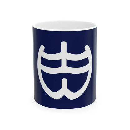 Flag of Shinji Shimane 1975-2005 (Japan) White Coffee Mug 11oz - Go Mug Yourself