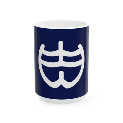 Flag of Shinji Shimane 1975-2005 (Japan) White Coffee Mug 15oz - Go Mug Yourself