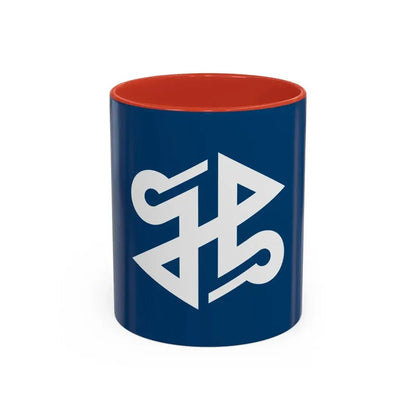 Flag of Shinjuku Tokyo Japan - Accent Coffee Mug 11oz Red - Go Mug Yourself
