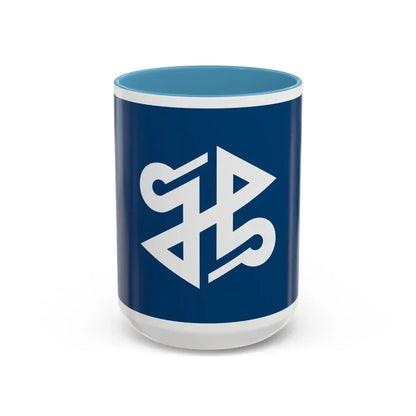 Flag of Shinjuku Tokyo Japan - Accent Coffee Mug 15oz Light Blue - Go Mug Yourself