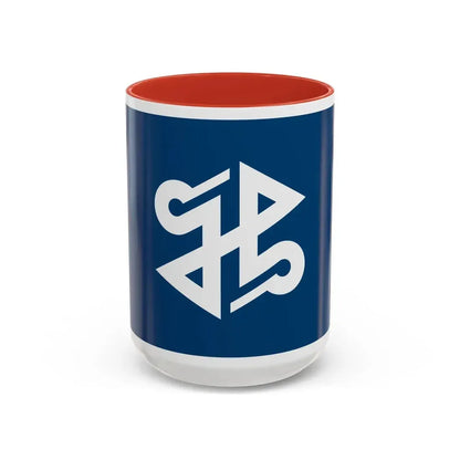 Flag of Shinjuku Tokyo Japan - Accent Coffee Mug 15oz Red - Go Mug Yourself