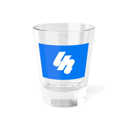 Flag of Shinkawa Aichi 1964-2005 (Japan) Shot Glass 1.5oz 1.5oz - Go Mug Yourself