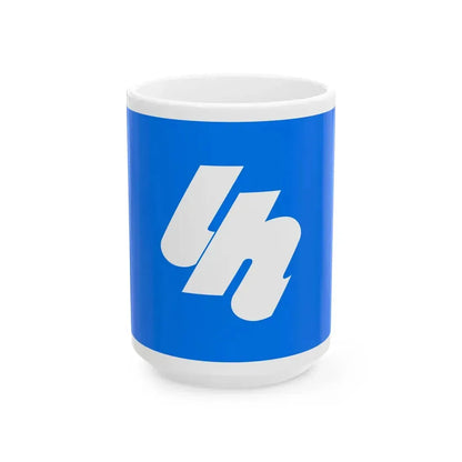 Flag of Shinkawa Aichi 1964-2005 (Japan) White Coffee Mug 15oz - Go Mug Yourself