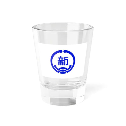 Flag of Shinminato Toyama 1951-2005 (Japan) Shot Glass 1.5oz 1.5oz - Go Mug Yourself