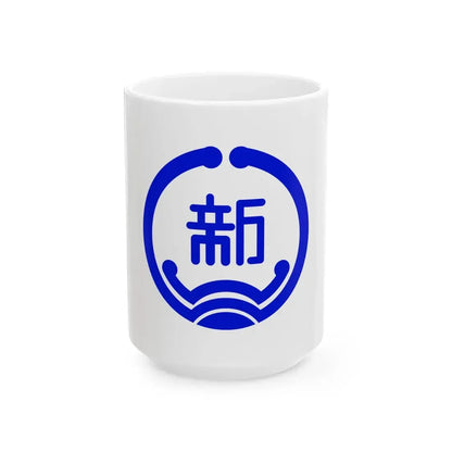 Flag of Shinminato Toyama 1951-2005 (Japan) White Coffee Mug 15oz - Go Mug Yourself