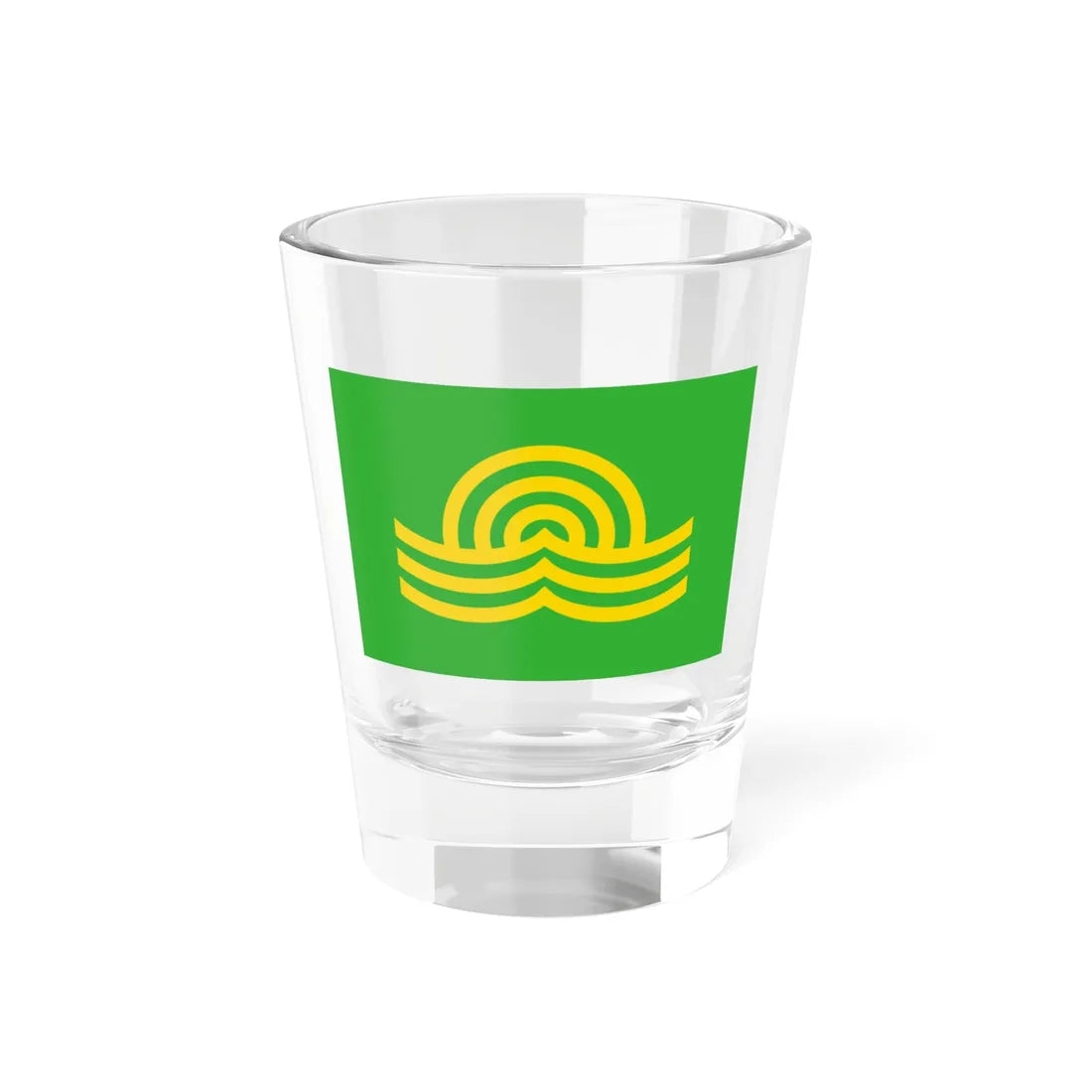 Flag of Shinshinotsu Hokkaido (Japan) Shot Glass 1.5oz 1.5oz - Go Mug Yourself