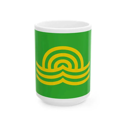 Flag of Shinshinotsu Hokkaido (Japan) White Coffee Mug 15oz - Go Mug Yourself