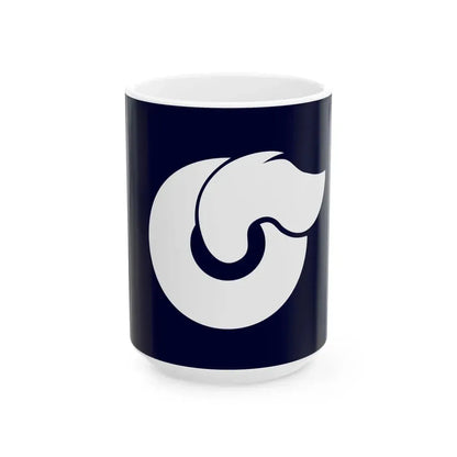 Flag of Shinto Gunma (Japan) White Coffee Mug 15oz - Go Mug Yourself