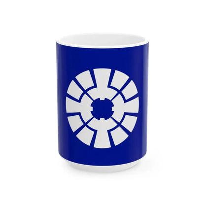 Flag of Shiojiri Nagano (Japan) White Coffee Mug 15oz - Go Mug Yourself