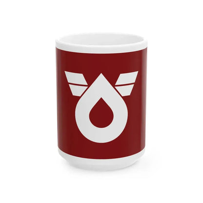 Flag of Shioya Tochigi (Japan) White Coffee Mug 15oz - Go Mug Yourself