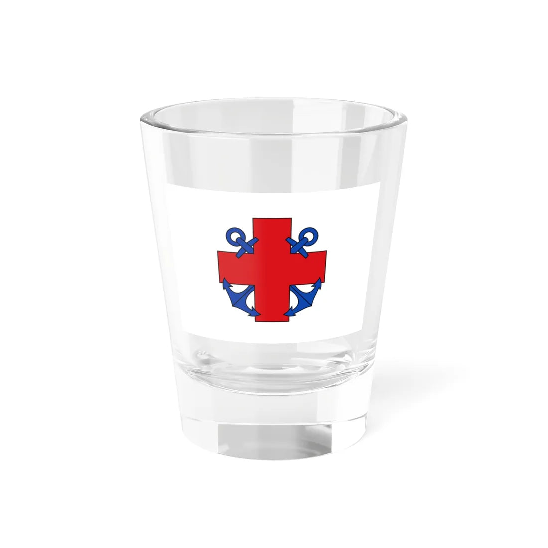 Flag of Shipwreck Relief Society of the Russian Empire (Estonia) Shot Glass 1.5oz 1.5oz - Go Mug Yourself