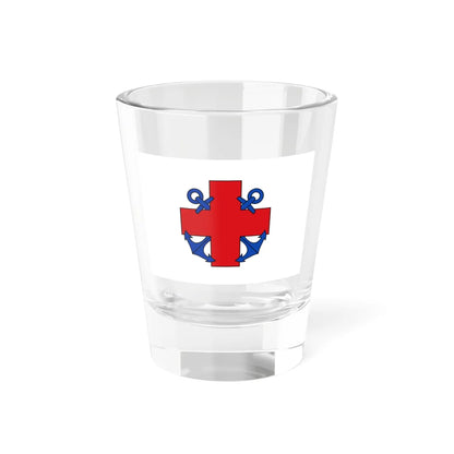 Flag of Shipwreck Relief Society of the Russian Empire (Estonia) Shot Glass 1.5oz 1.5oz - Go Mug Yourself