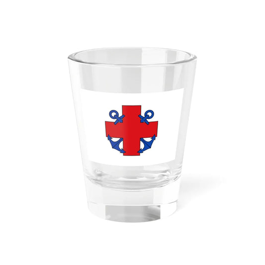 Flag of Shipwreck Relief Society of the Russian Empire (Estonia) Shot Glass 1.5oz 1.5oz - Go Mug Yourself