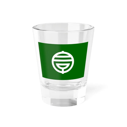 Flag of Shirako Chiba (Japan) Shot Glass 1.5oz 1.5oz - Go Mug Yourself