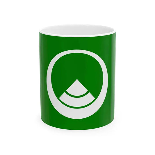 Flag of Shiramine Ishikawa 1971-2005 (Japan) White Coffee Mug 11oz - Go Mug Yourself