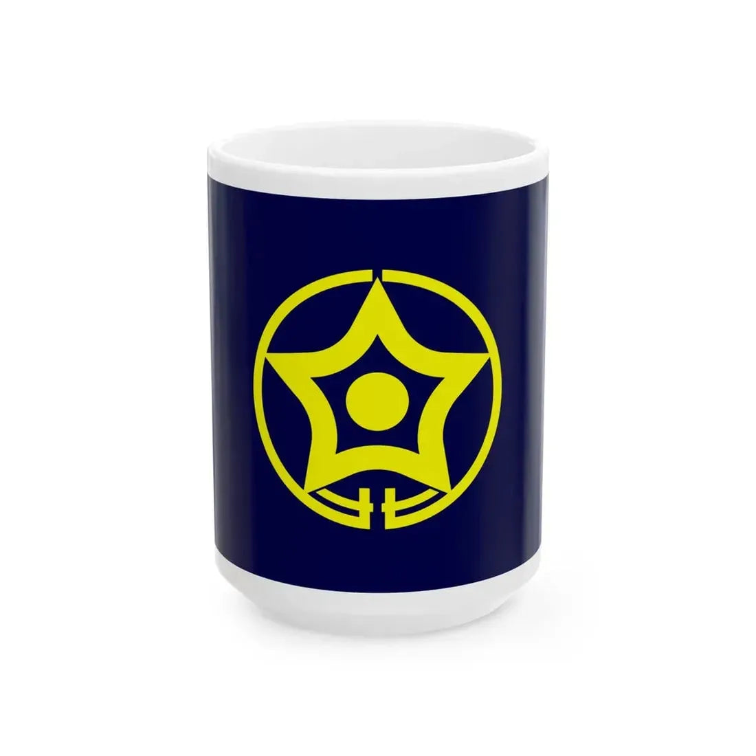 Flag of Shiranuka Hokkaido (Japan) White Coffee Mug 15oz - Go Mug Yourself