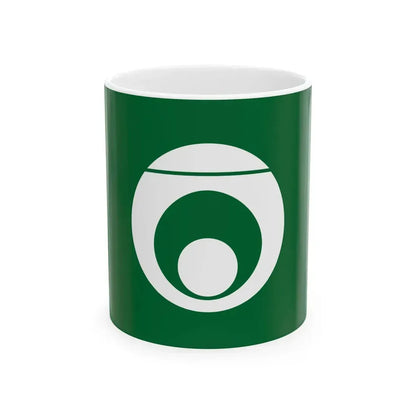 Flag of Shirataki Hokkaido 1949-2005 (Japan) White Coffee Mug 11oz - Go Mug Yourself