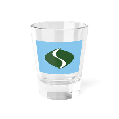Flag of Shiriuchi Hokkaido (Japan) Shot Glass 1.5oz 1.5oz - Go Mug Yourself