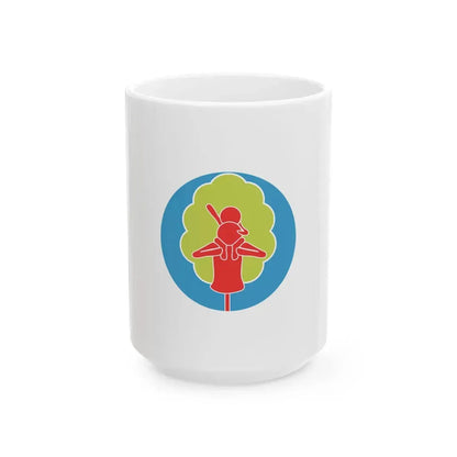 Flag of Shiroishi Ward Sapporo Hokkaido (Japan) White Coffee Mug 15oz - Go Mug Yourself