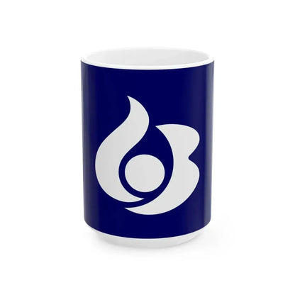 Flag of Shirosato Ibaraki (Japan) White Coffee Mug 15oz - Go Mug Yourself