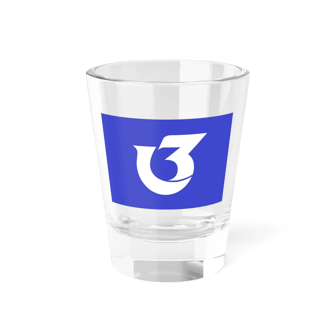 Flag of Shirotori Gifu 1965-2004 (Japan) Shot Glass 1.5oz 1.5oz - Go Mug Yourself