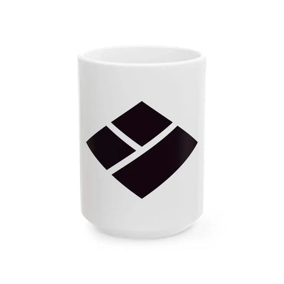 Flag of Shiwa Iwate (Japan) White Coffee Mug 15oz - Go Mug Yourself