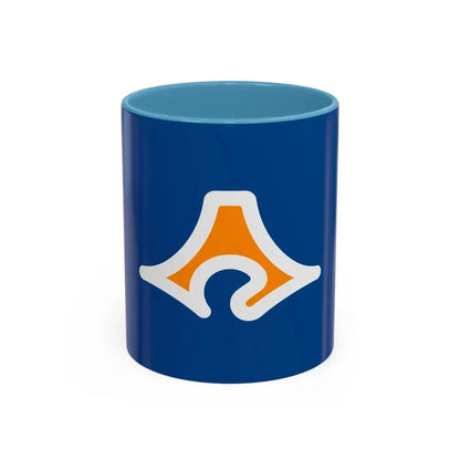 Flag of Shizuoka Prefecture Japan - Accent Coffee Mug 11oz Light Blue - Go Mug Yourself