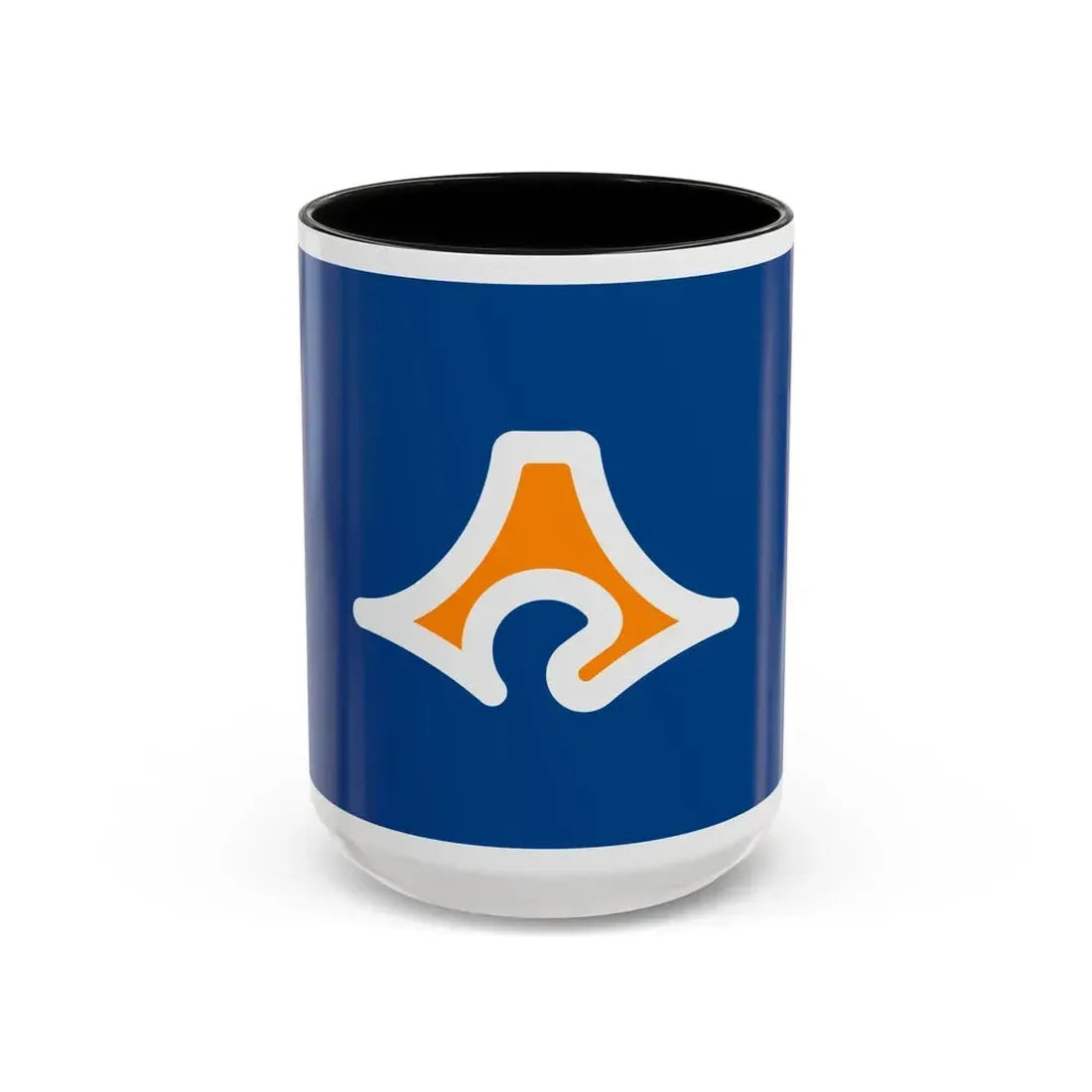 Flag of Shizuoka Prefecture Japan - Accent Coffee Mug 15oz Black - Go Mug Yourself