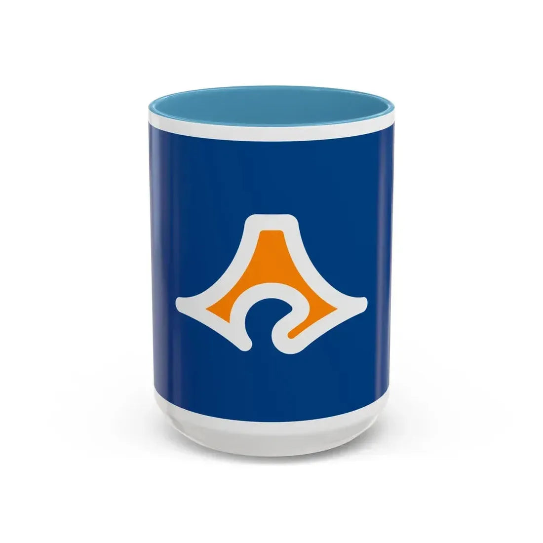 Flag of Shizuoka Prefecture Japan - Accent Coffee Mug 15oz Light Blue - Go Mug Yourself