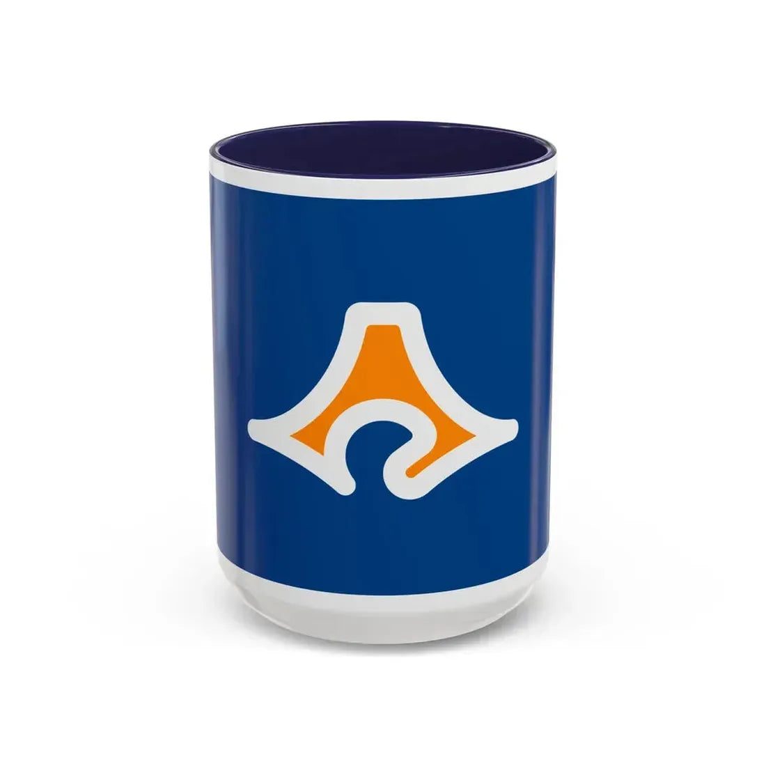 Flag of Shizuoka Prefecture Japan - Accent Coffee Mug 15oz Navy - Go Mug Yourself
