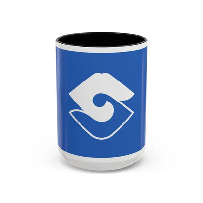 Flag of Shizuoka Shizuoka Japan - Accent Coffee Mug 15oz Black - Go Mug Yourself
