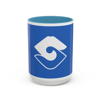 Flag of Shizuoka Shizuoka Japan - Accent Coffee Mug 15oz Light Blue - Go Mug Yourself